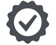 icon of a circle with checkmark in the center