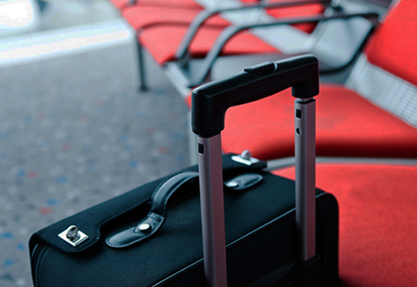 luggage in an airport